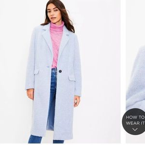 The Loft “Cozy Herringbone Coat”.